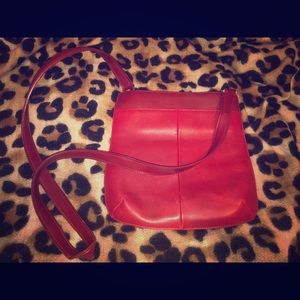 Red crossbody bag